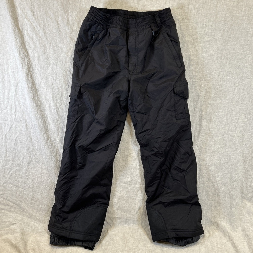 Snow Pants Kids Size 12 Unisex By Sport Essentials Ski Snowboarding Black‎